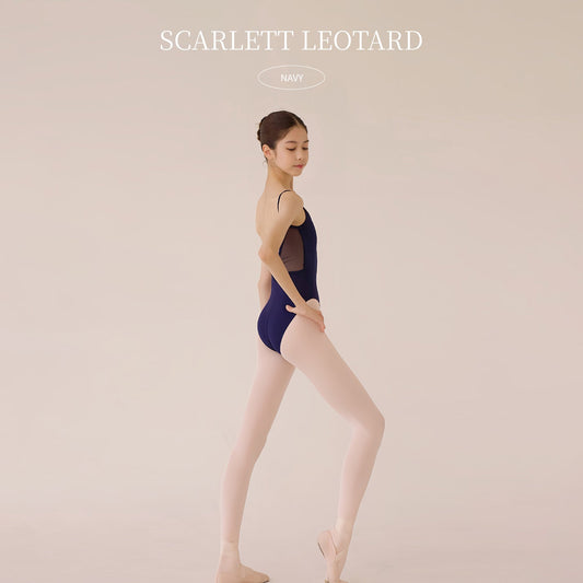 女童藏蓝色芭蕾舞连体衣(Scarlet Leotard Navy/Navy)