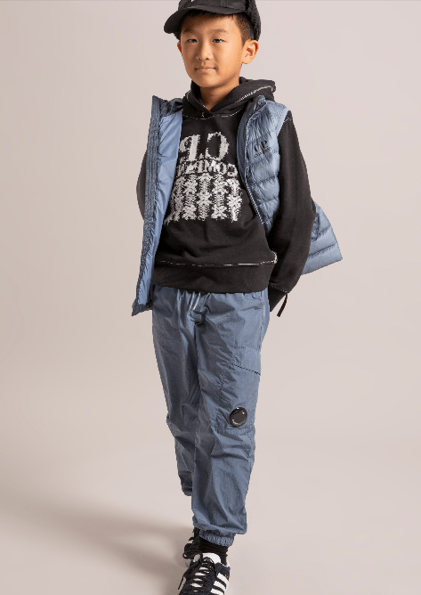 CP Company 男童灰色加垫马甲