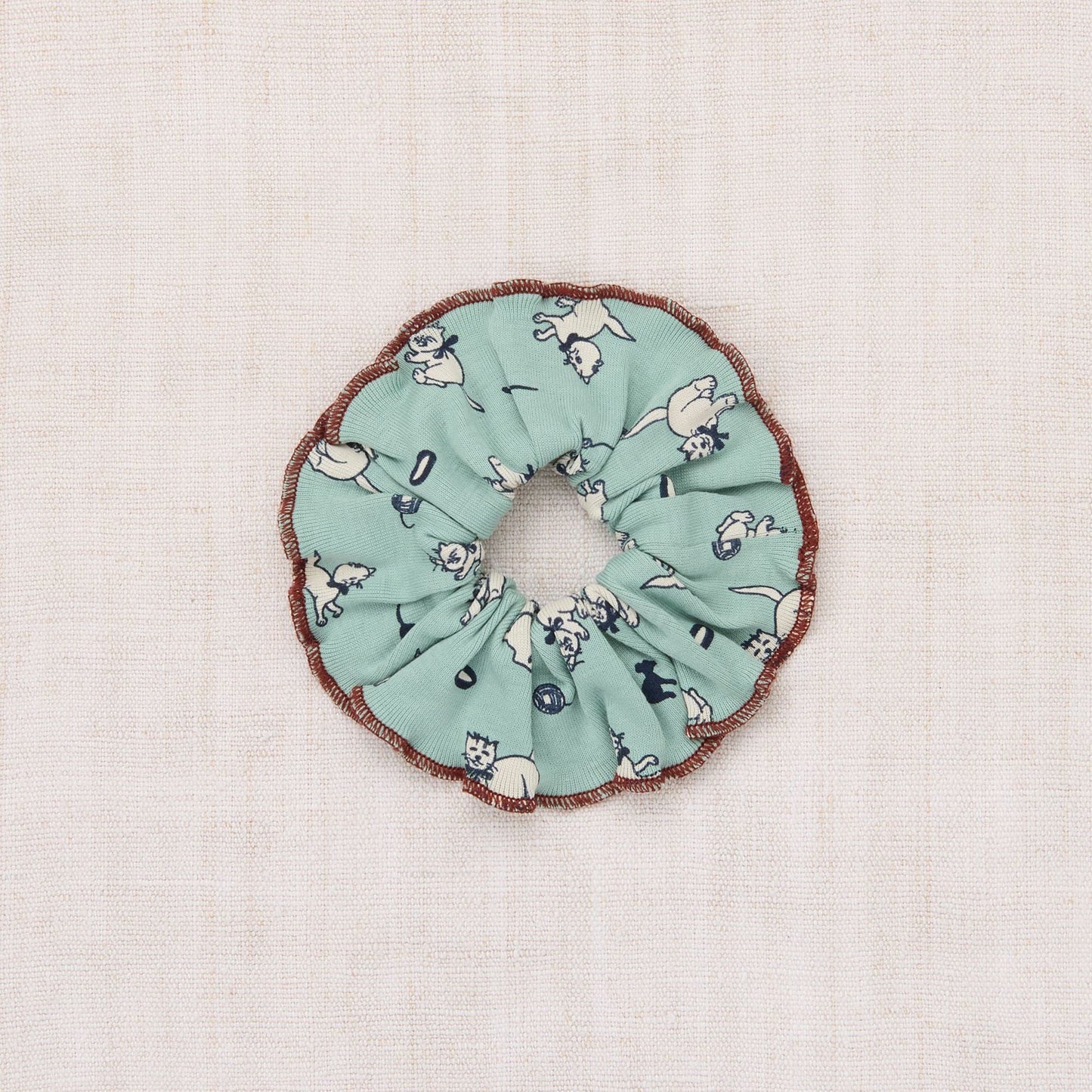 女童浅绿色印花发圈