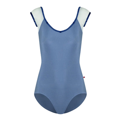 女士蓝色"Nina/N-Arctic/Mesh Whisper/CV-Dark Blue"芭蕾舞连体衣