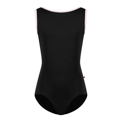女童黑色"Sofiane/N-Black/N-Rose"芭蕾舞连体衣