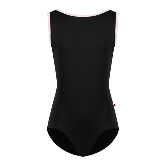 女童黑色"Sofiane/N-Black/N-Rose"芭蕾舞连体衣