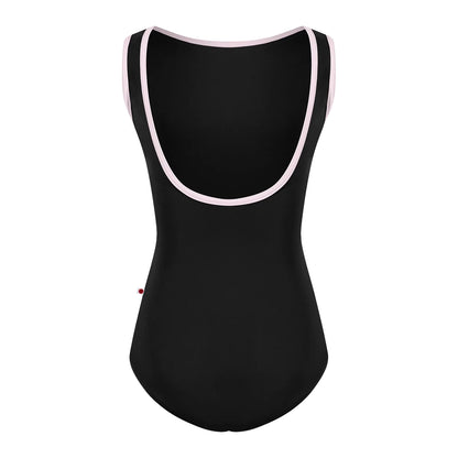 女童黑色"Sofiane/N-Black/N-Rose"芭蕾舞连体衣