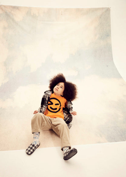 儿童黑色格子夹克