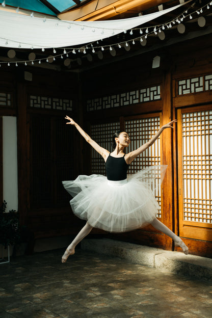 女童黑色芭蕾舞连体衣