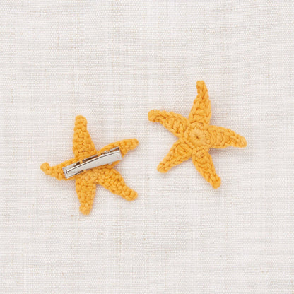 女童黄色海星发夹