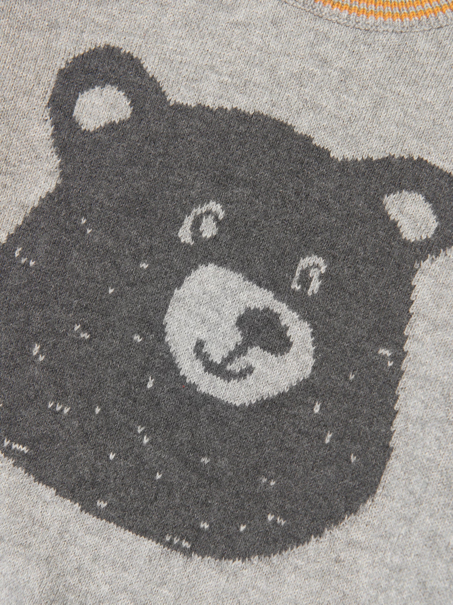 Bonnie Mob Kids Bear 羊绒针织套衫（灰色）
