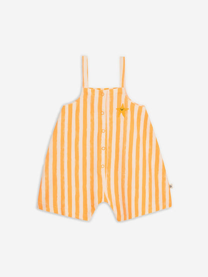 Bonnie Mob Kids Cayman 条纹工装裤 橙色