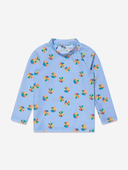 Bonnie Mob 女童 Beach Ball UV 防晒上衣（蓝色）