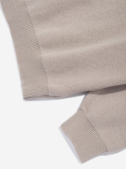 Couture Club 儿童针织徽章运动衫（米色）