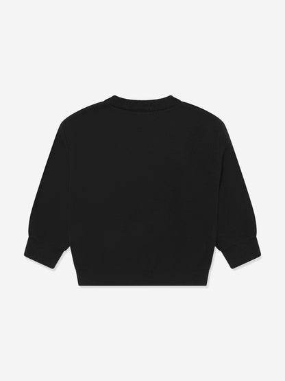 The Couture Club 儿童针织徽章运动衫（黑色）