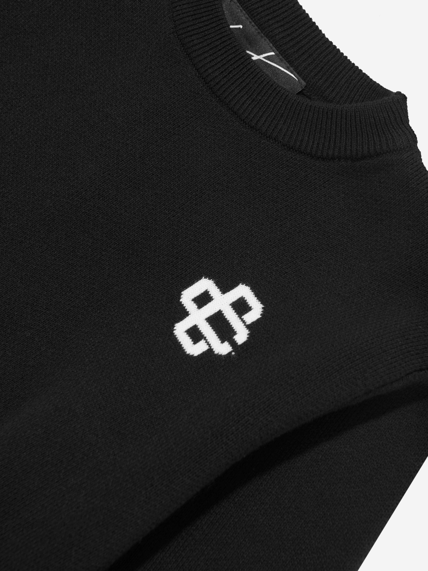 The Couture Club 儿童针织徽章运动衫（黑色）