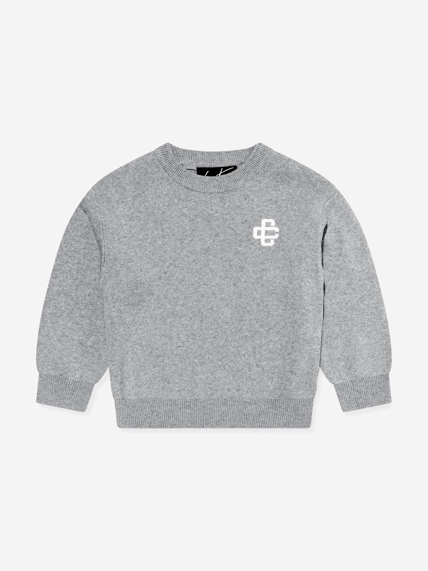 The Couture Club 儿童针织徽章运动衫（灰色）