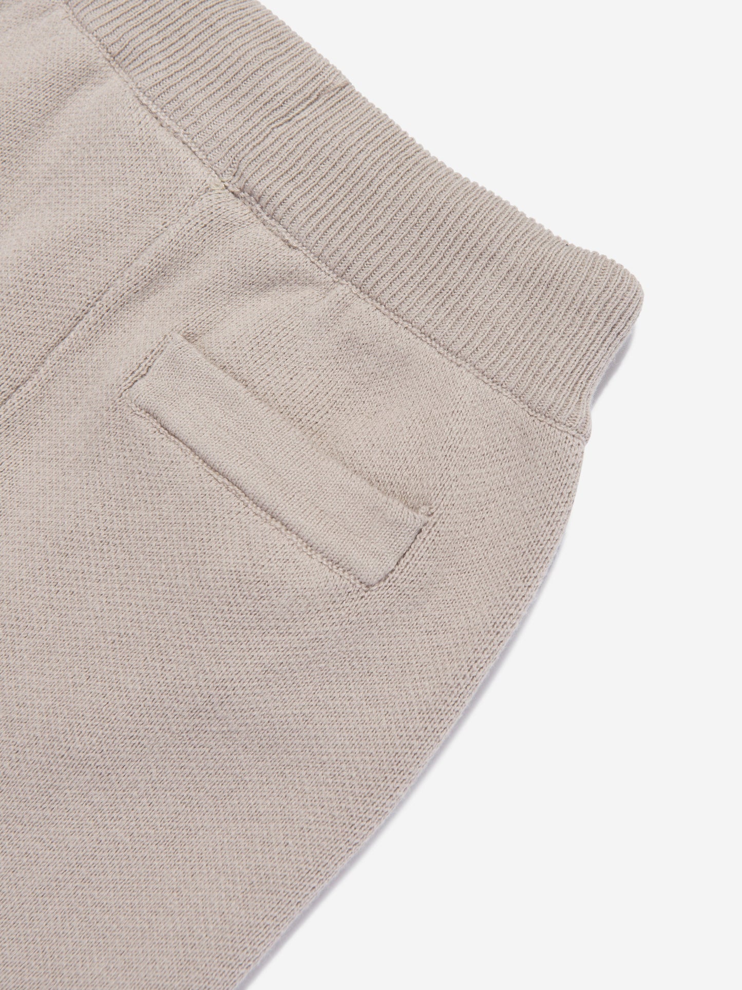 Couture Club 儿童针织徽章慢跑裤（米色）