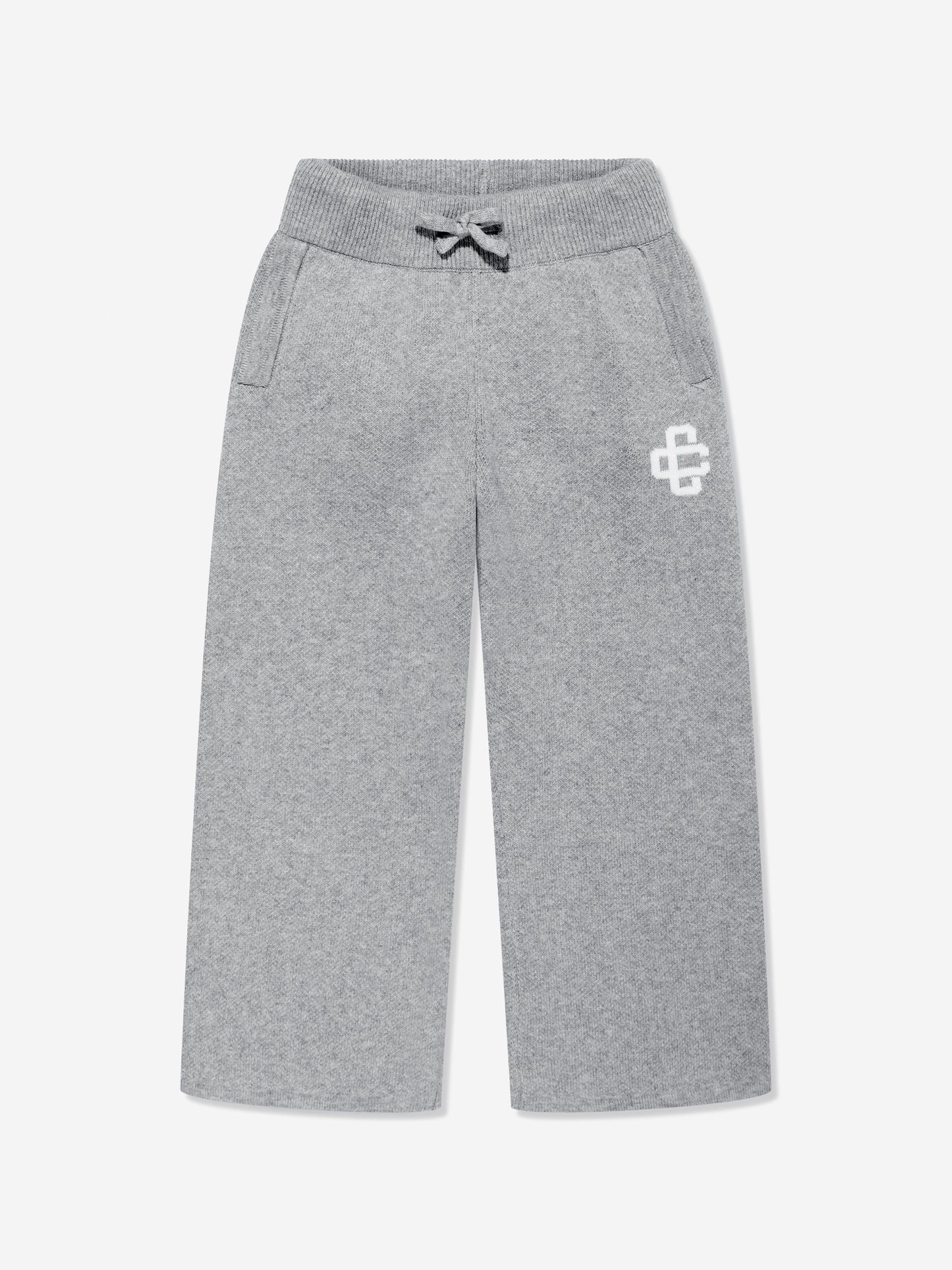 The Couture Club 儿童针织徽章慢跑裤（灰色）
