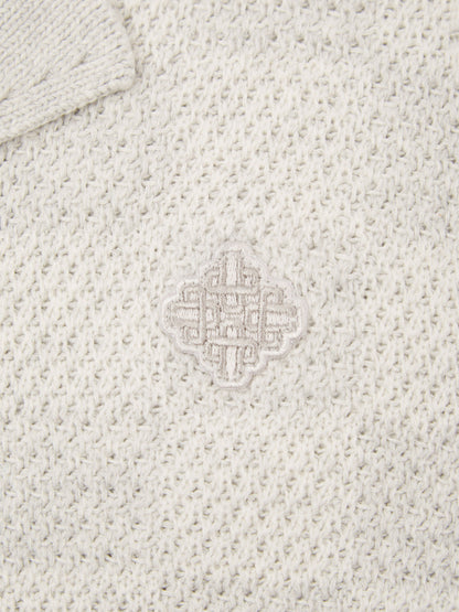 The Couture Club 儿童针织棋盘格衬衫（灰色）