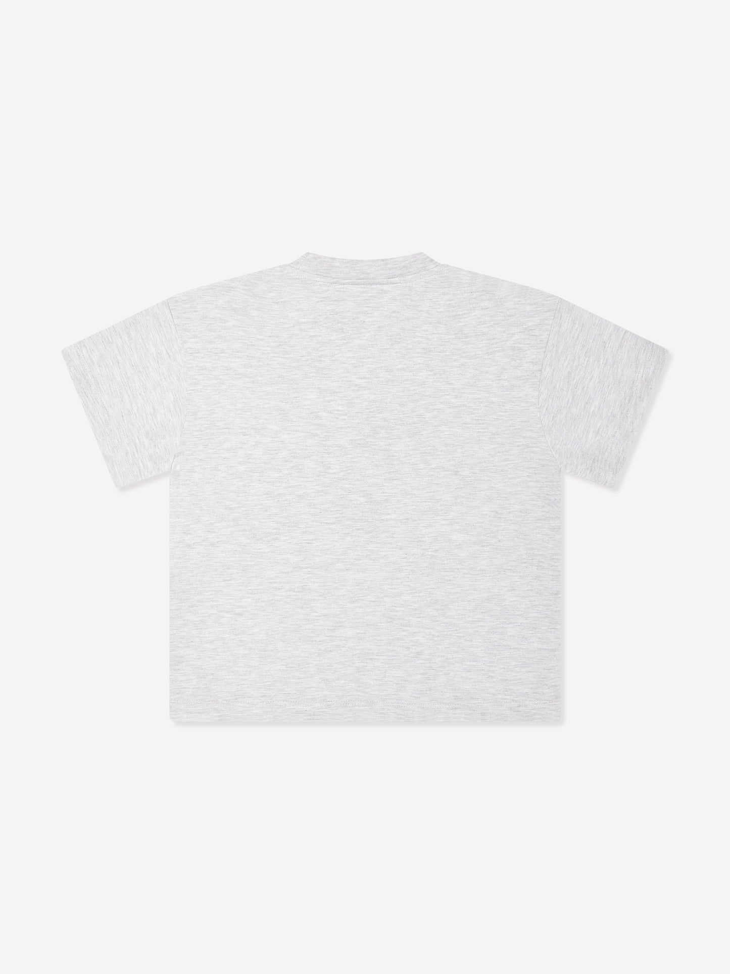 Kids Emblem Applique T-Shirt in Grey
