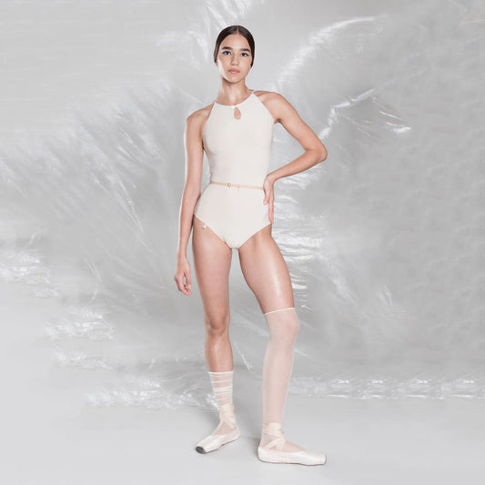 女士白色"TEARDROP BOW"芭蕾舞连体衣(252LE07VL/edelweiss)