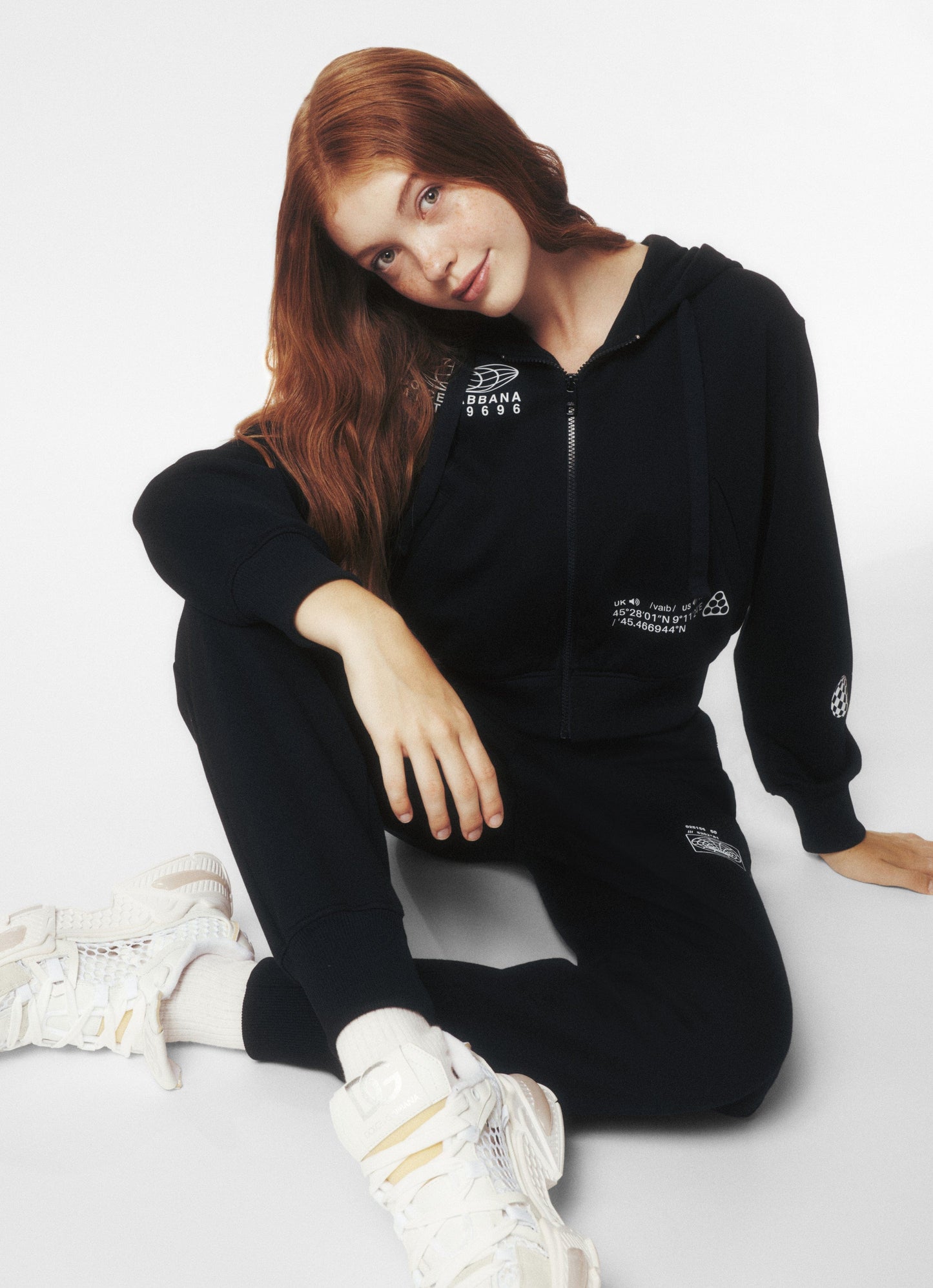 Dolce & Gabbana 女童 DG Vibe 慢跑裤（黑色）