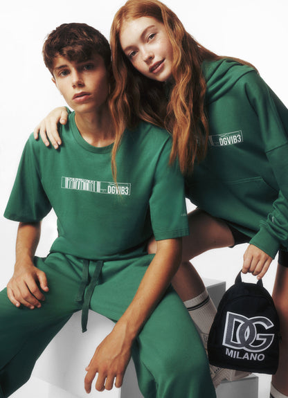 Dolce & Gabbana 男童 DG Vibe T 恤（绿色）