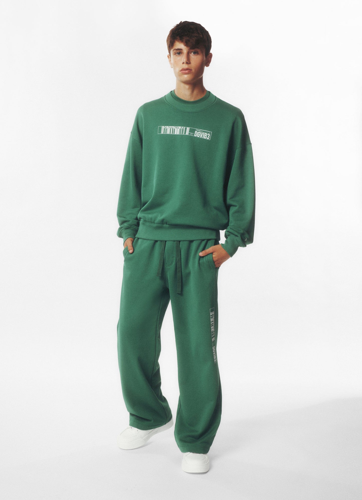 Dolce & Gabbana 男童 DG Vibe 慢跑裤（绿色）