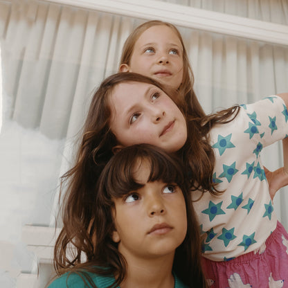 儿童白色星星棉T恤