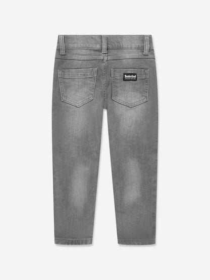 Timberland 男童修身牛仔裤（灰色）