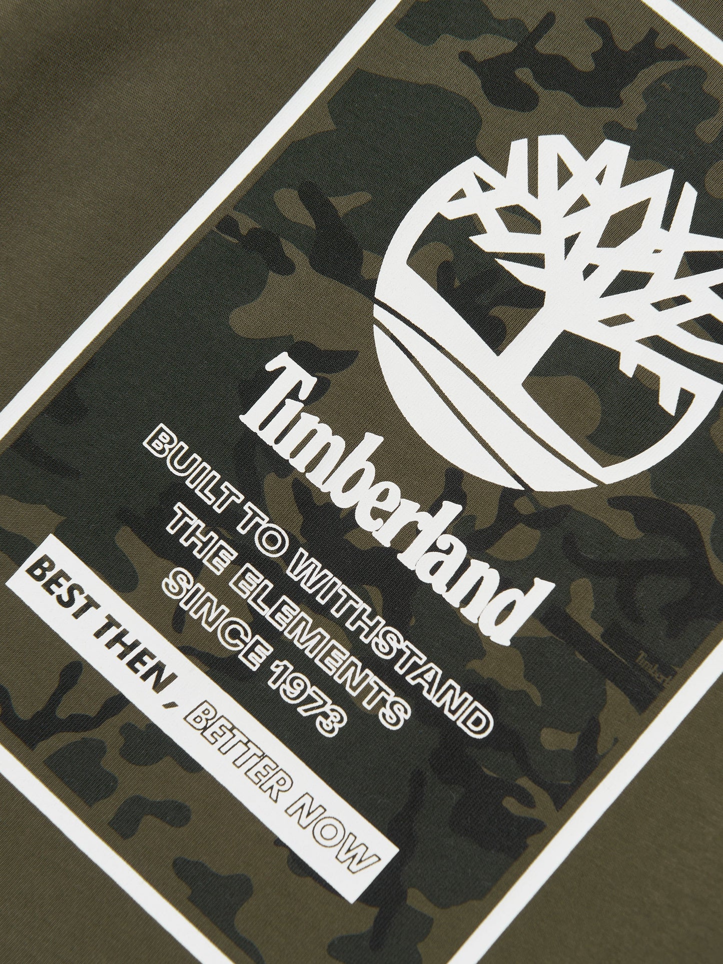 Timberland 男童长袖徽标 T 恤（绿色）