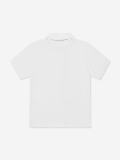 Timberland 男童白色徽标 Polo 衫