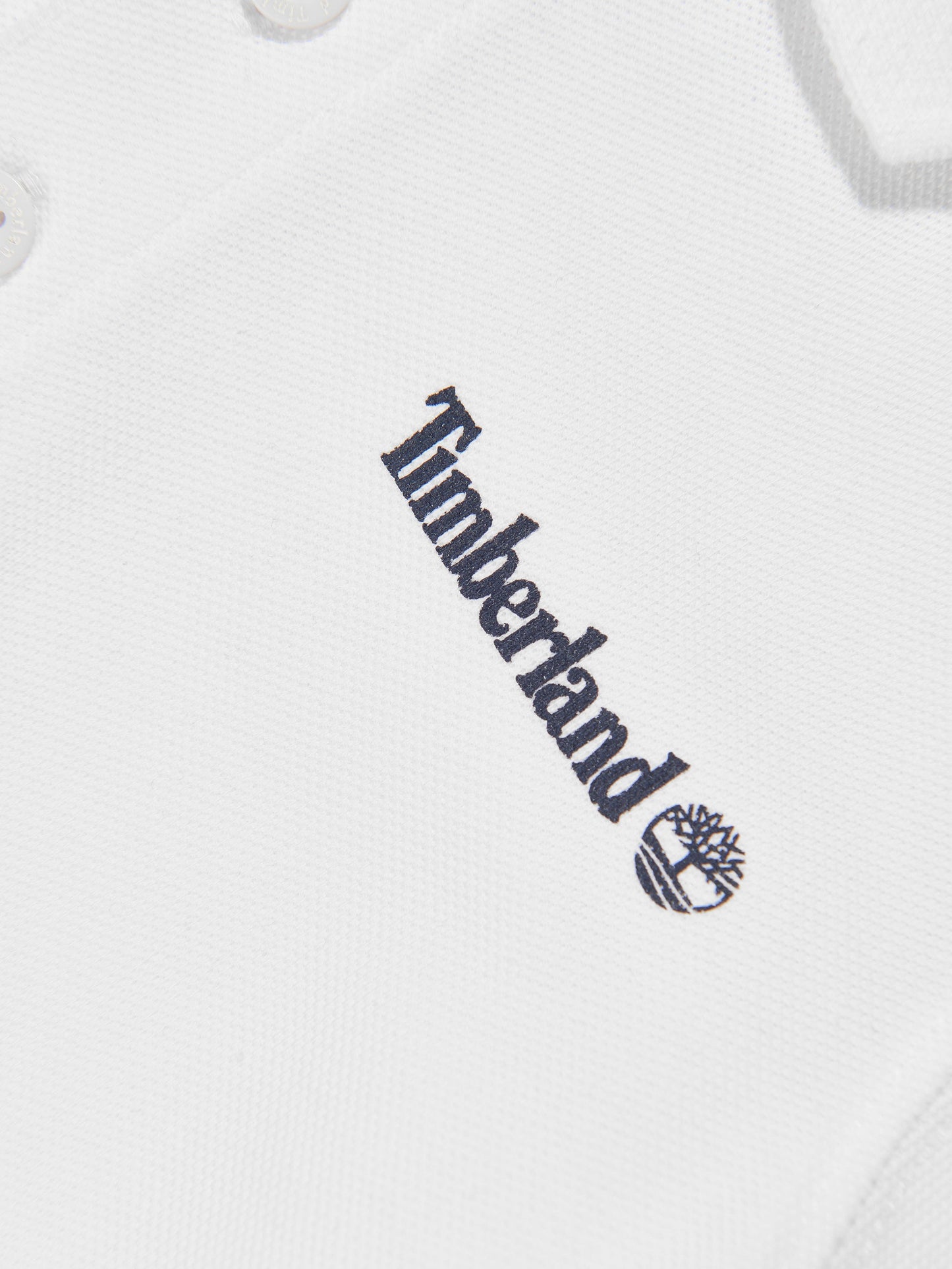 Timberland 男童白色徽标 Polo 衫