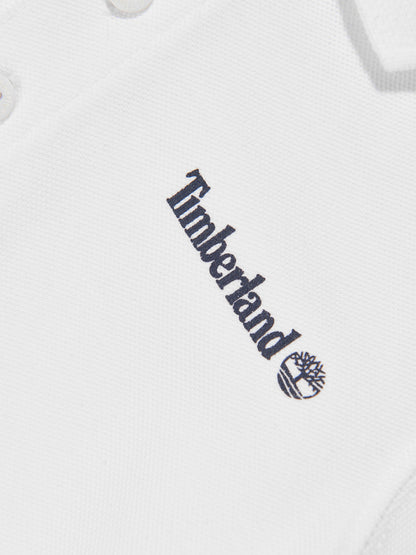 Timberland 男童白色徽标 Polo 衫