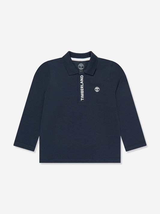 Timberland 男童长袖 Polo 衫（海军蓝）