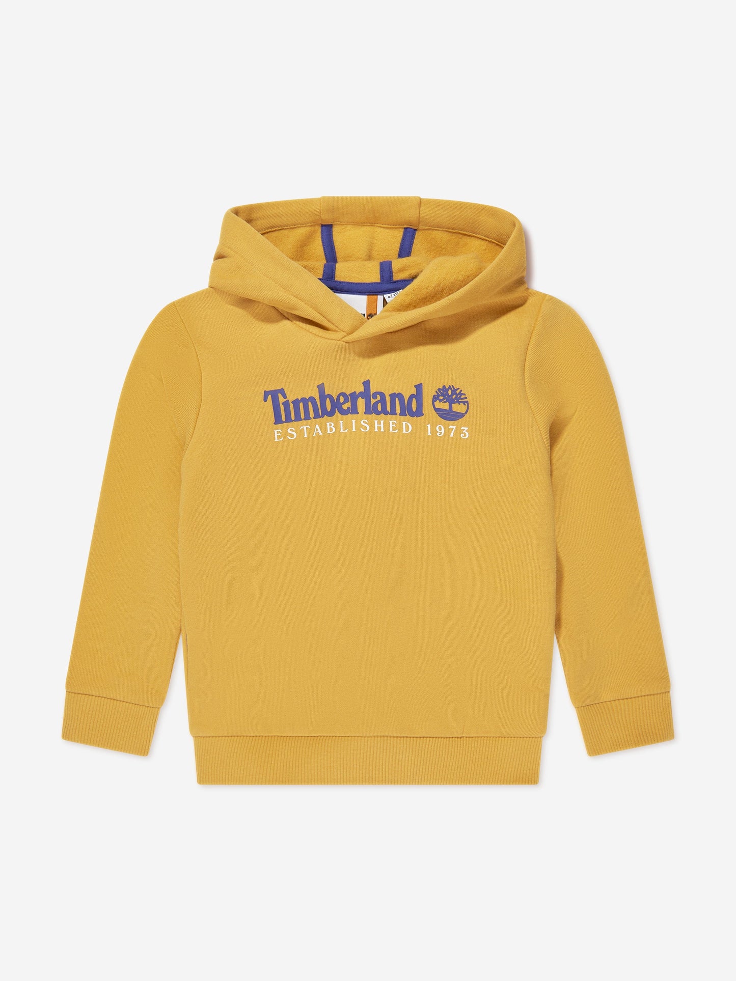 Timberland 男童黄色徽标印花连帽衫