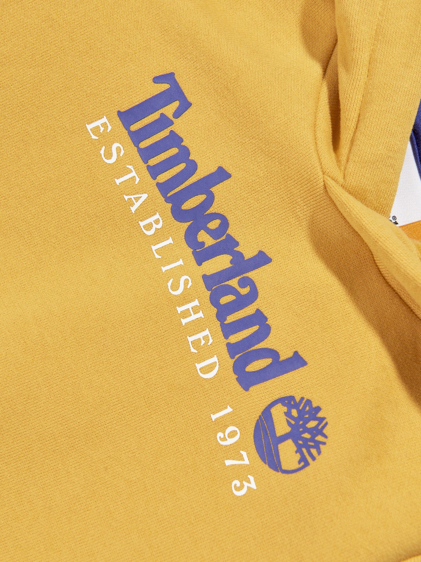 Timberland 男童黄色徽标印花连帽衫