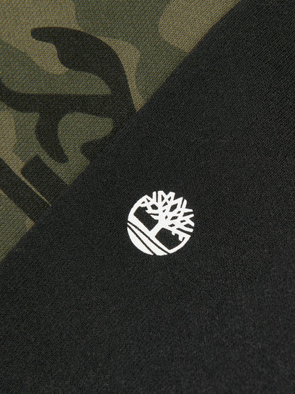 Timberland 男童绿色迷彩运动衫
