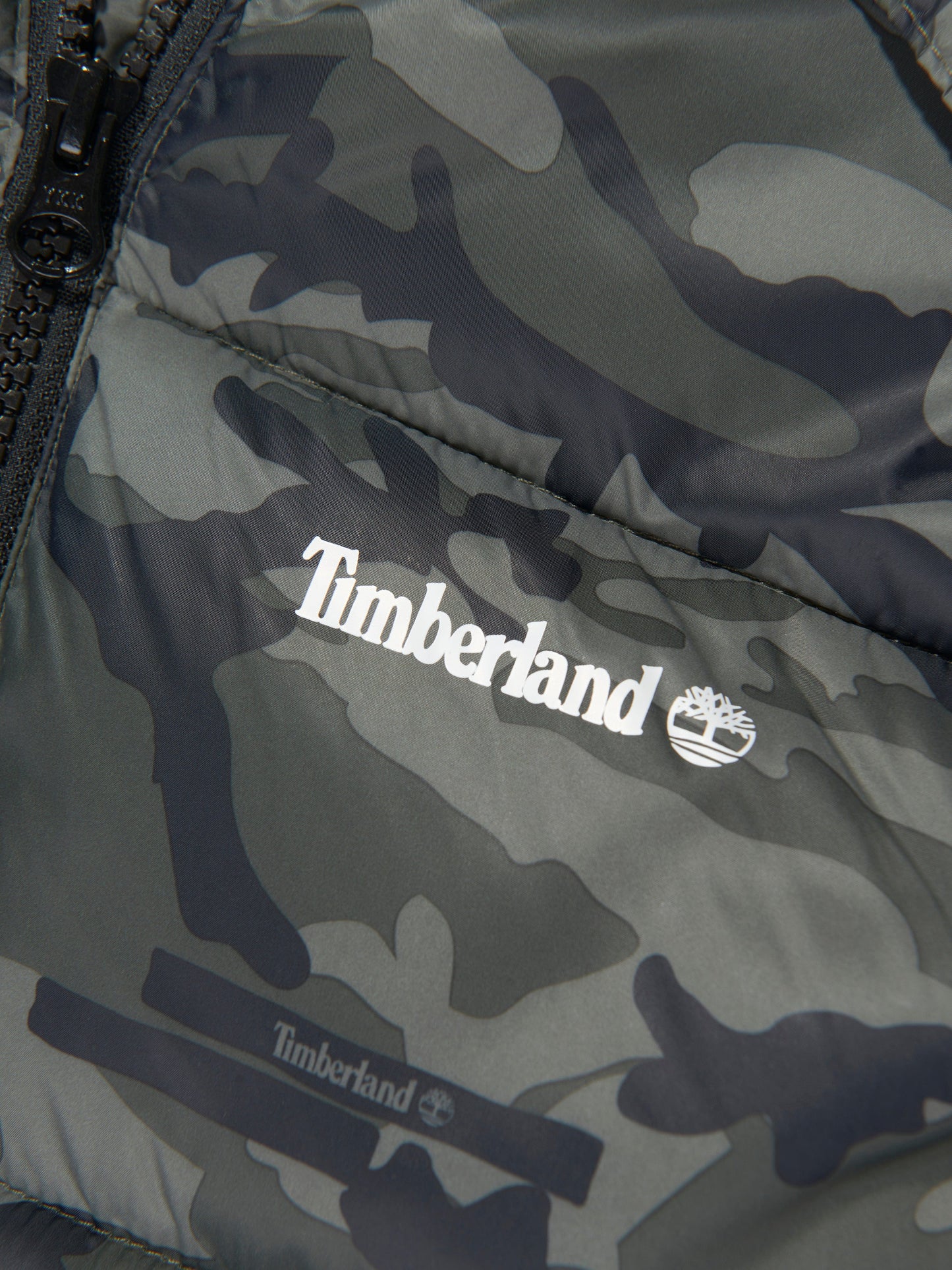 Timberland 男童迷彩羽绒夹克（绿色）