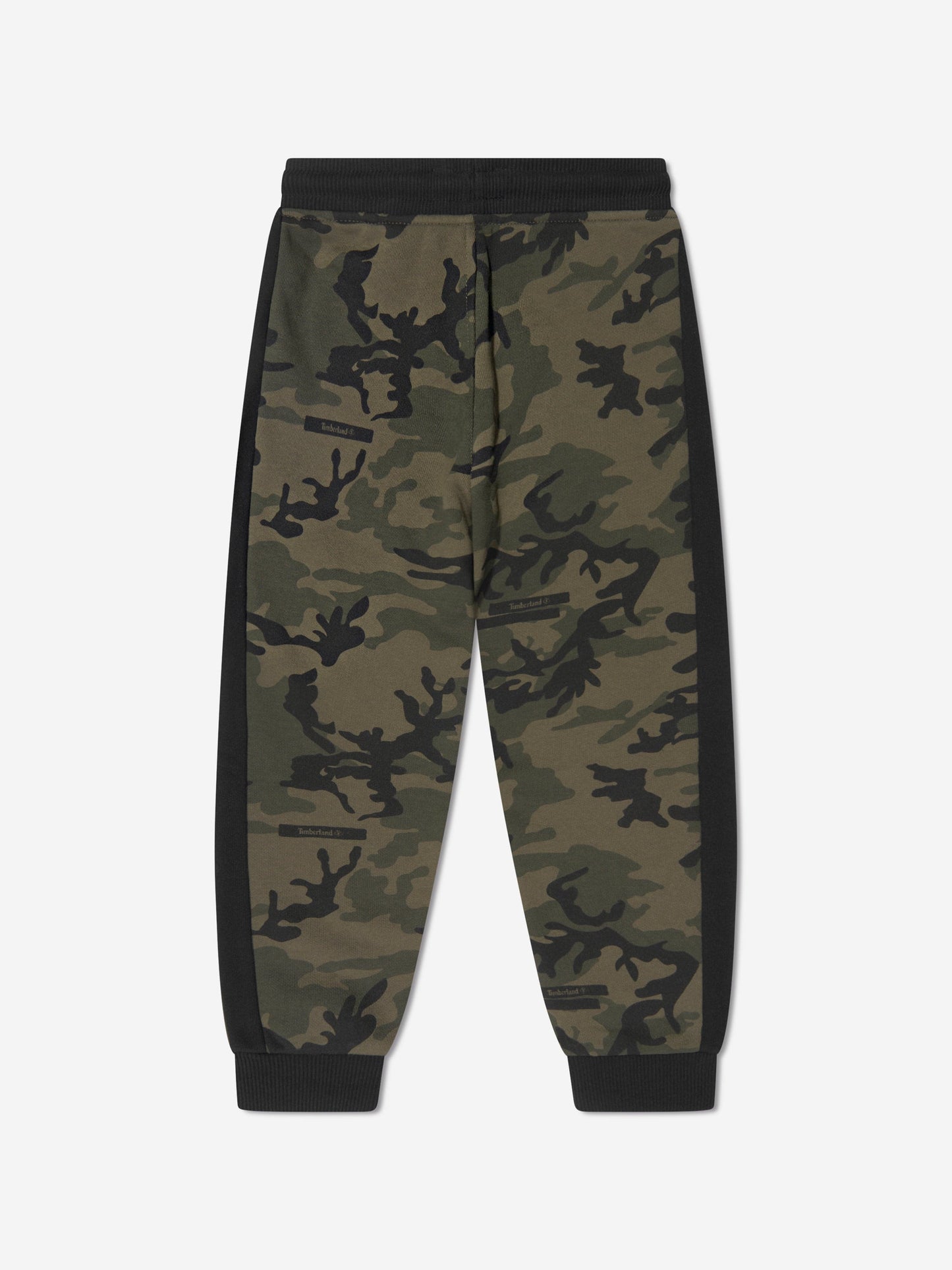 Timberland 男童绿色迷彩慢跑裤