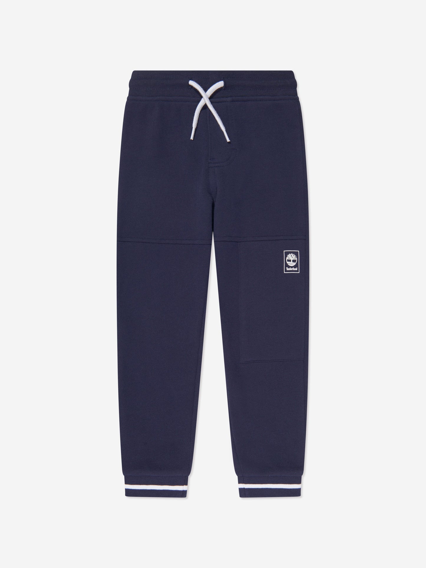 Timberland 男童海军蓝徽标慢跑裤