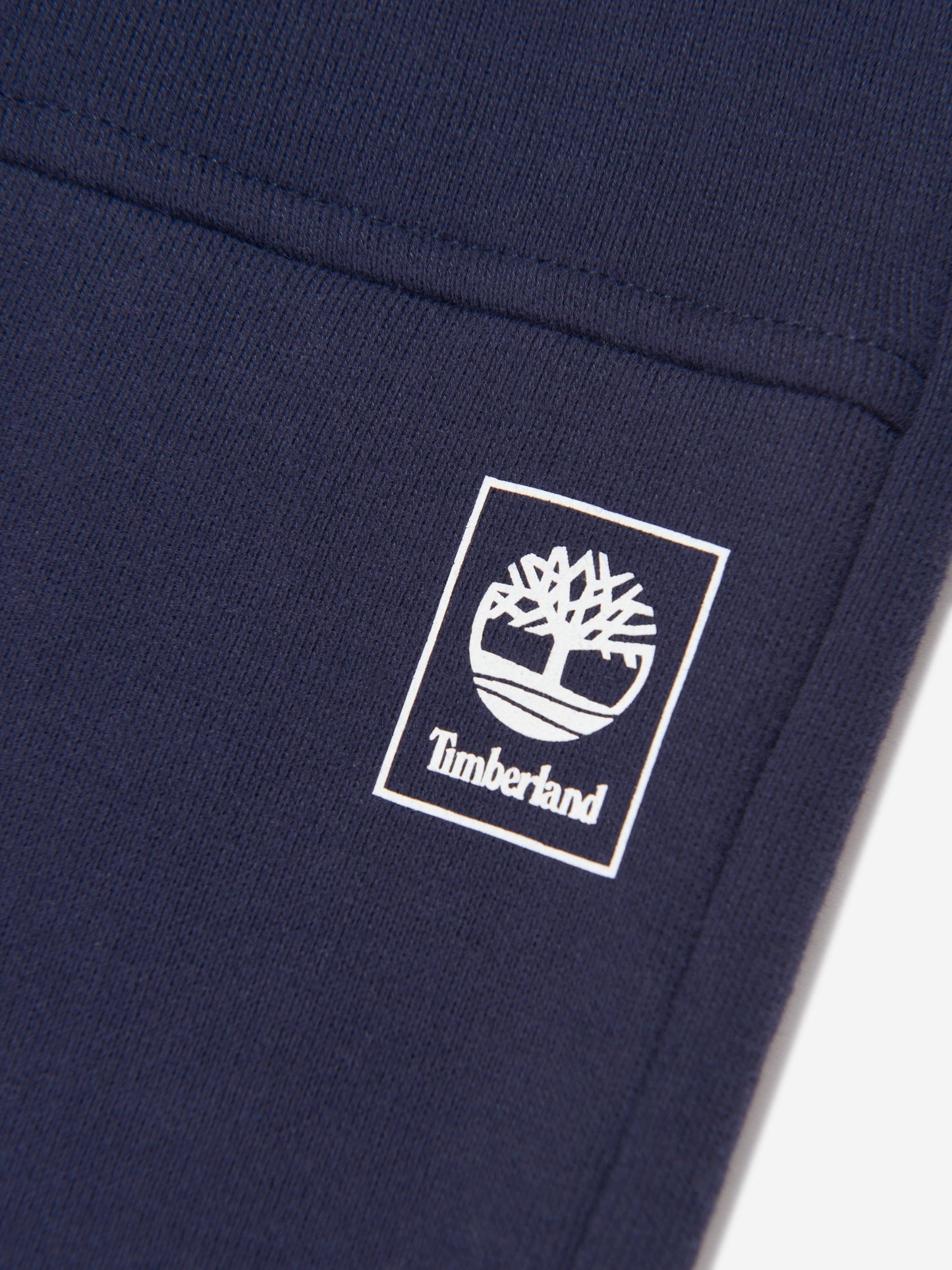 Timberland 男童海军蓝徽标慢跑裤