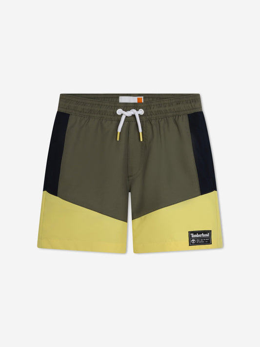 Timberland 男童速干游泳短裤（绿色）