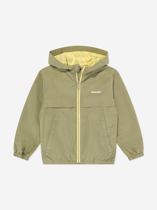 Timberland 男童连帽风衣（绿色）