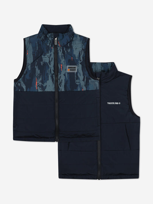 Timberland 男童双面加垫马甲（海军蓝）