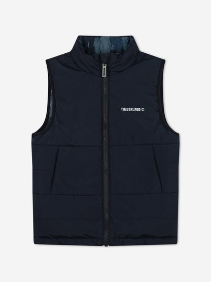 Timberland 男童双面加垫马甲（海军蓝）