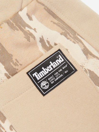 Timberland 男童米色图案百慕大短裤