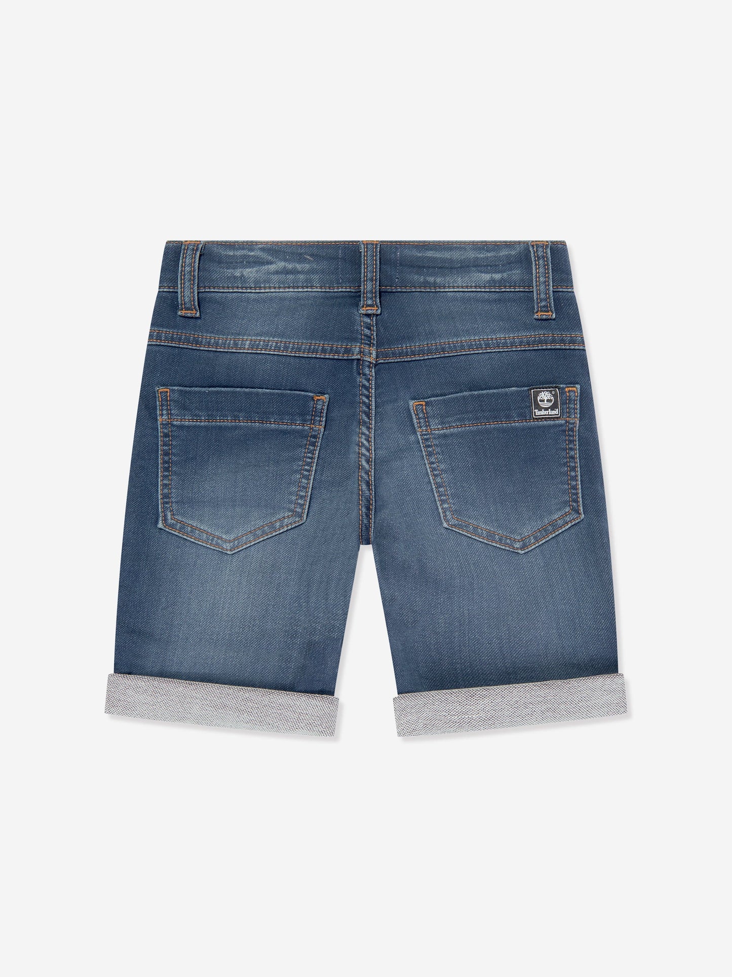 Timberland 男童蓝色牛仔结百慕大短裤