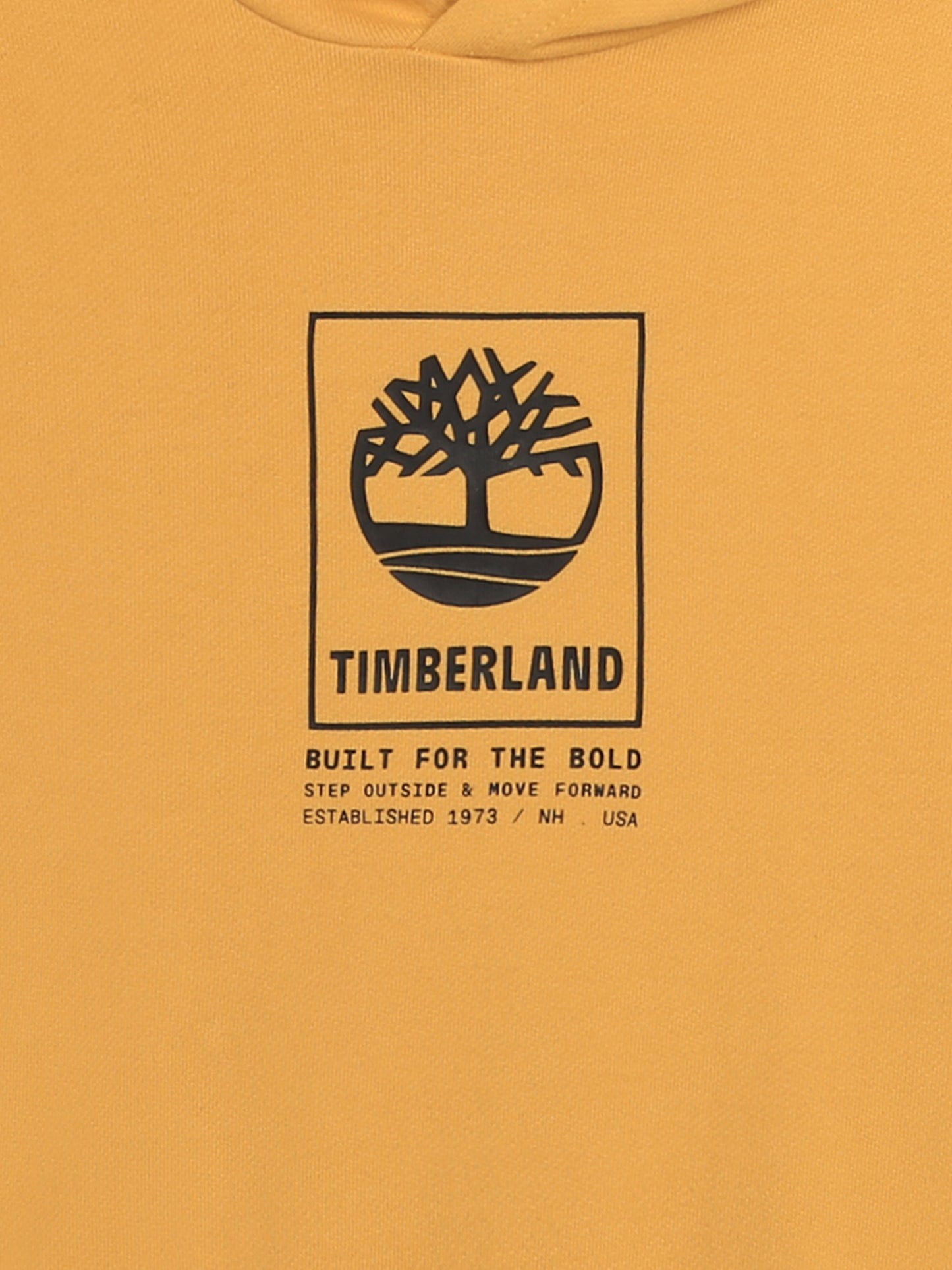 Timberland 男童黄色徽标连帽衫