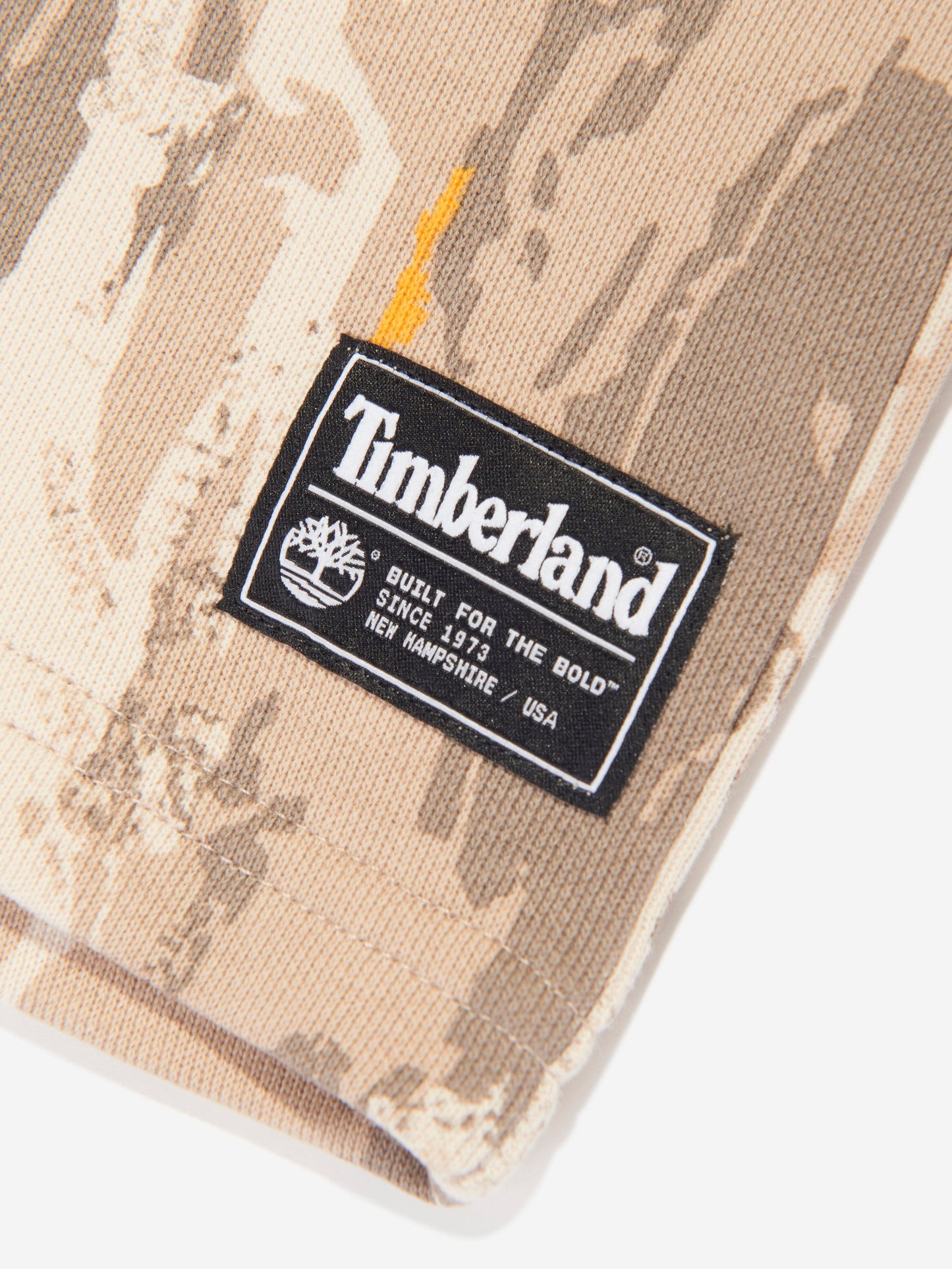 Timberland 男童米色图案百慕大短裤