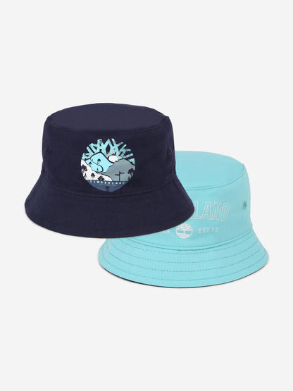 Timberland 男婴双面渔夫帽（海军蓝）