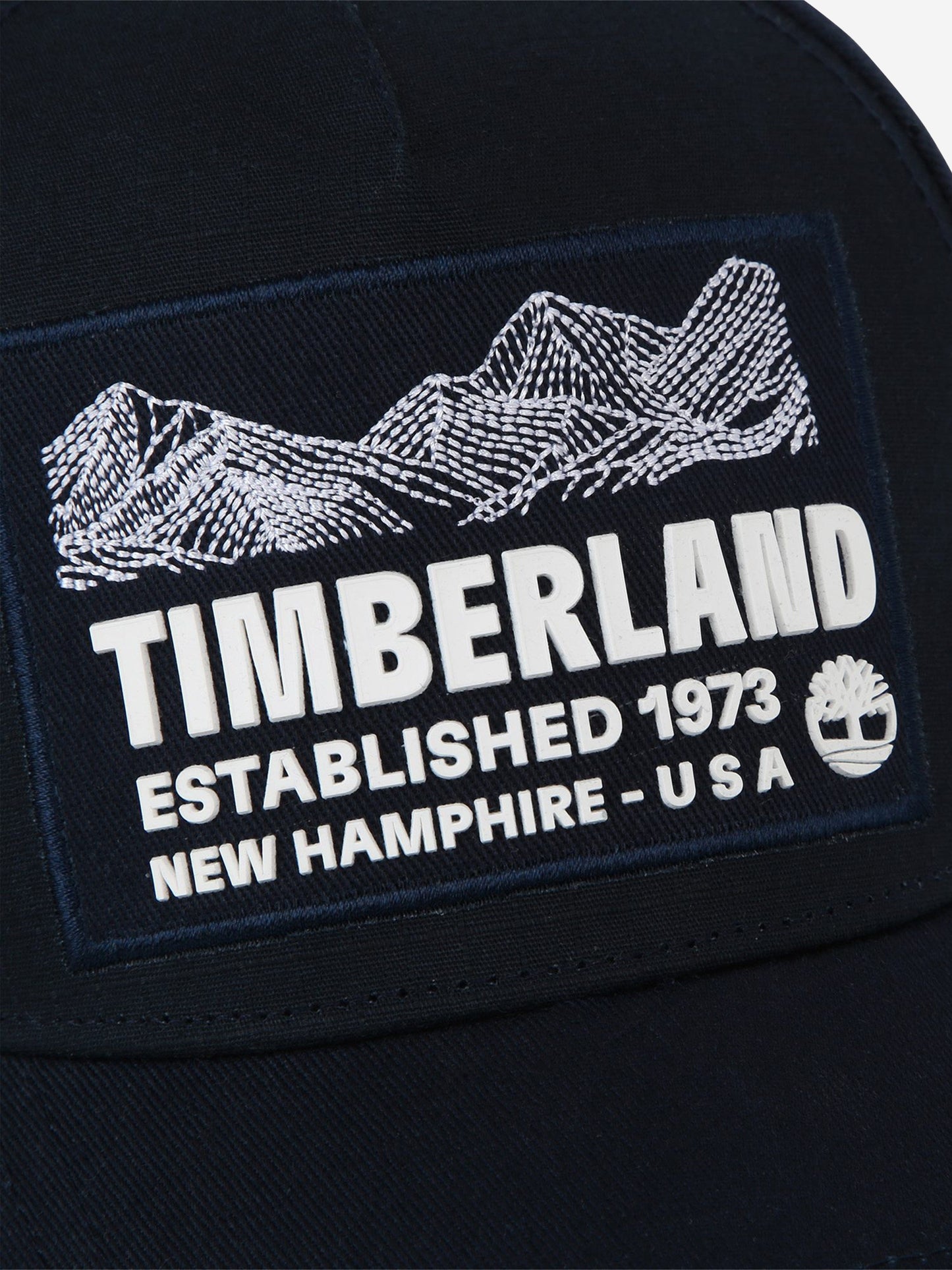 Timberland 男童徽标印花帽（海军蓝）
