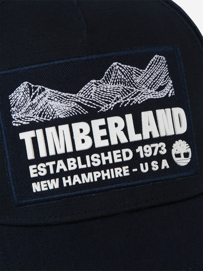 Timberland 男童徽标印花帽（海军蓝）